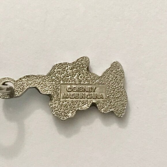 Vintage Disney Pluto Dog Clip On Charm Zipper Pull Purse Bag Signed Enamel - Picture 6 of 7